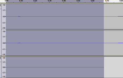 Select up to generated silence